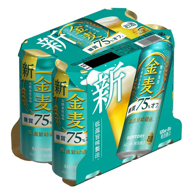 金麦 糖質75 オフ 500ml 6